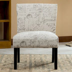 25.5 Fauteuil d'appoint rembourré avec pieds en bois