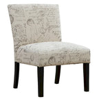 25.5 Fauteuil d'appoint rembourré avec pieds en bois