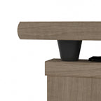 Bureau assis-debout en L 3 positions 60W avec huche, par Bush Furniture