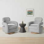 Fauteuil pivotant Bayville 29 po en sherpa (lot de 2)