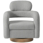 Fauteuil pivotant Bayville 29 po en sherpa (lot de 2)