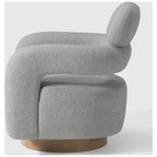 Fauteuil pivotant Bayville 29 po en sherpa (lot de 2)
