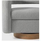 Fauteuil pivotant Bayville 29 po en sherpa (lot de 2)