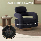 Fauteuil pivotant Bayville 29 po en sherpa (lot de 2)
