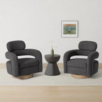 Fauteuil pivotant Bayville 29 po en sherpa (lot de 2)
