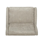 Fauteuil inclinable surdimensionné en tissu texturé Roomfitters, fauteuil inclinable confortable pour le salon
