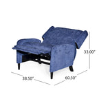 Fauteuil inclinable surdimensionné en tissu texturé Roomfitters, fauteuil inclinable confortable pour le salon