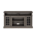 Meuble TV américain classique avec 4 étagères de rangement et 2 placards de rangement pour le salon familial ou le bureau