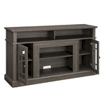 Meuble TV américain classique avec 4 étagères de rangement et 2 placards de rangement pour le salon familial ou le bureau