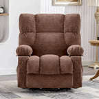 Fauteuil relaxant électrique bleu avec fonctions de chauffage, de massage, de chargement USB, de rangement latéral et de télécommande