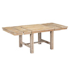 Ensemble de salle à manger 6 pièces en bois avec table extensible, 4 chaises et banc