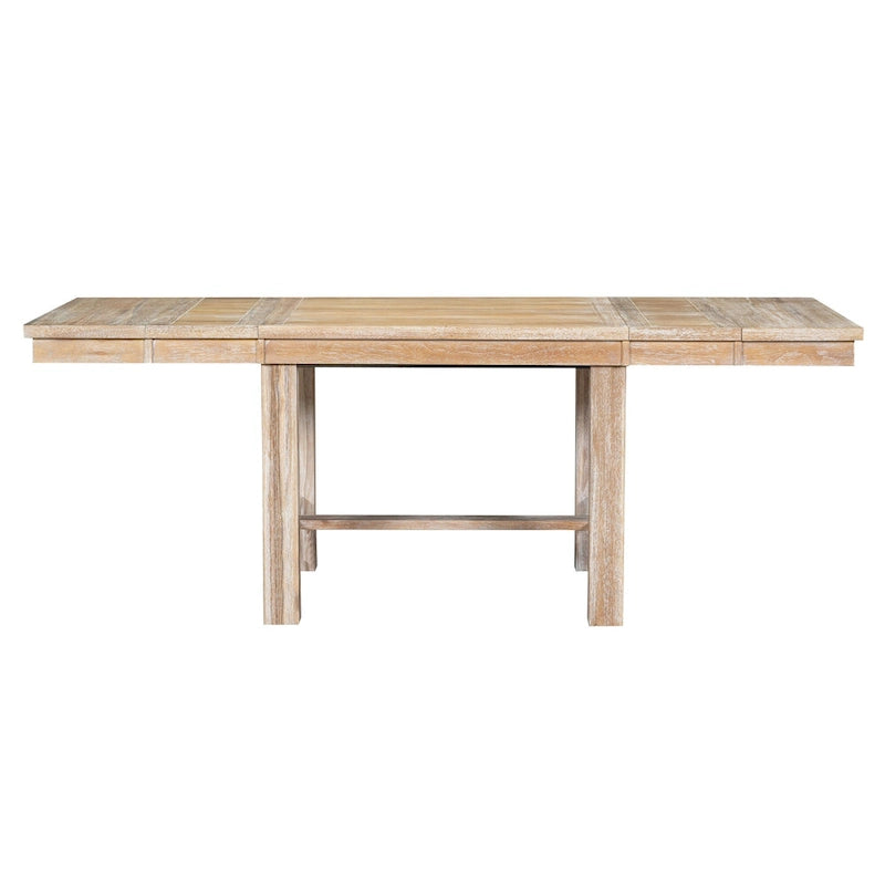 Ensemble de salle à manger 6 pièces en bois avec table extensible, 4 chaises et banc