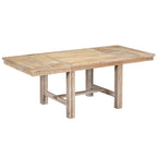 Ensemble de salle à manger 6 pièces en bois avec table extensible, 4 chaises et banc