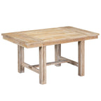Ensemble de salle à manger 6 pièces en bois avec table extensible, 4 chaises et banc