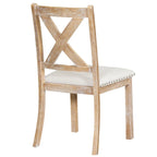 Ensemble de salle à manger 6 pièces en bois avec table extensible, 4 chaises et banc