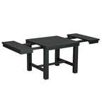 Ensemble de salle à manger 6 pièces en bois avec table extensible, 4 chaises et banc