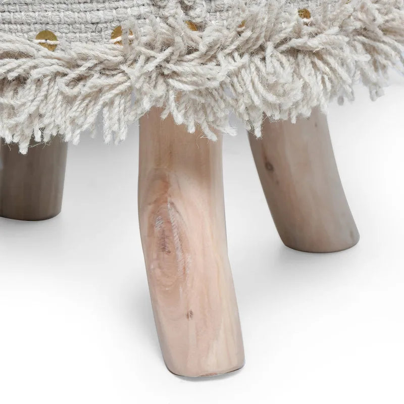 Tabouret en tissu bohème fait à la main Roja par Christopher Knight Home