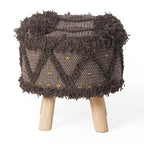 Tabouret en tissu bohème fait à la main Roja par Christopher Knight Home