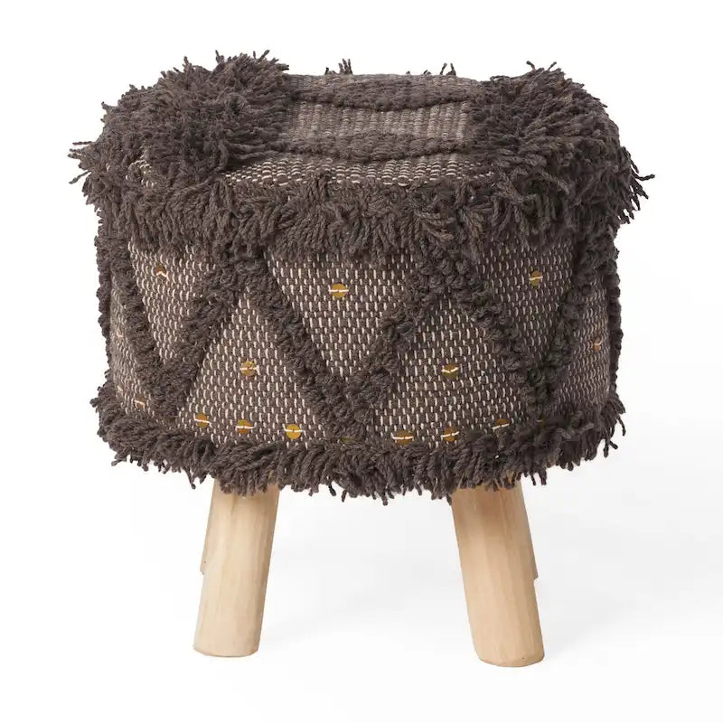 Tabouret en tissu bohème fait à la main Roja par Christopher Knight Home