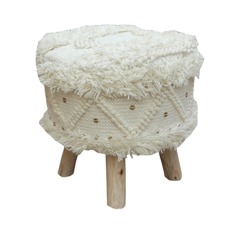 Tabouret en tissu bohème fait à la main Roja par Christopher Knight Home