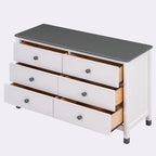 Commode de rangement en bois à 6 tiroirs