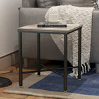 Corvus Belmont Table d'appoint carrée moderne en bois de 19 pouces