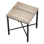 Corvus Belmont Table d'appoint carrée moderne en bois de 19 pouces