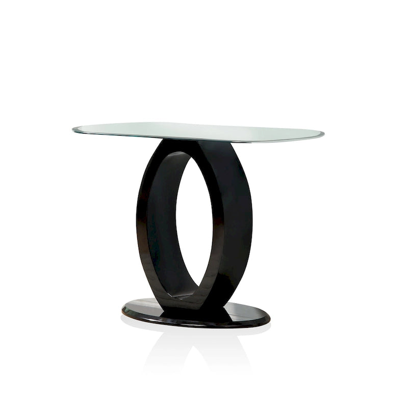 Table basse Opelle Modern de 47 pouces à base en bois en forme de O par Furniture of America