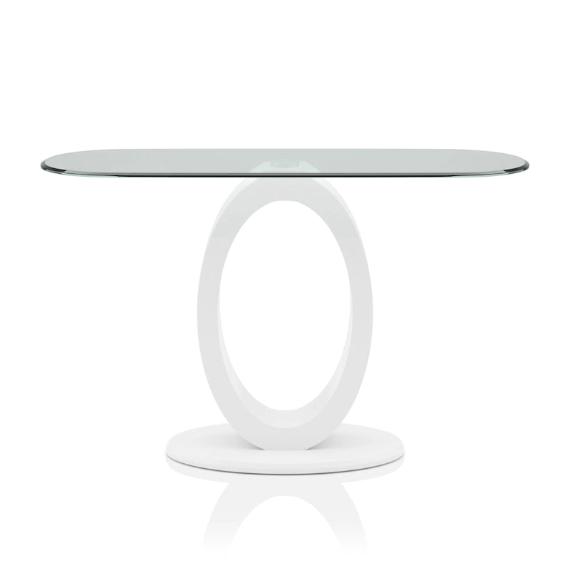 Table basse Opelle Modern de 47 pouces à base en bois en forme de O par Furniture of America