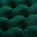 SAFAVIEH Couture Pouf Betta en Velours Capitonnés