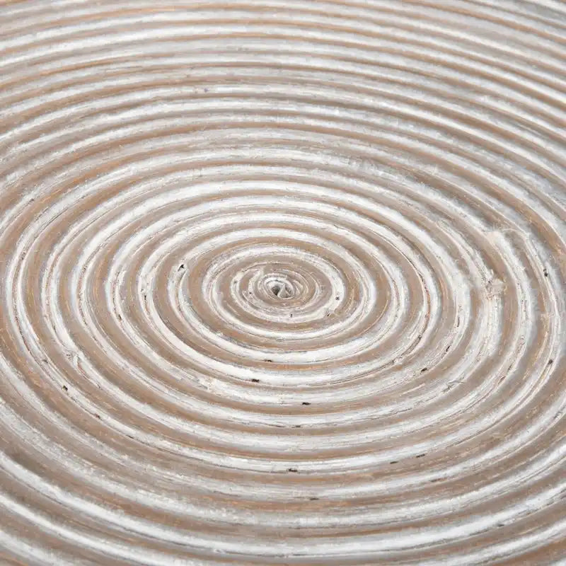 Table basse ronde en métal SAFAVIEH Zinca Pedestal - 31,5 L x 31,5 P x 17,7 H - 32Lx32Px18H