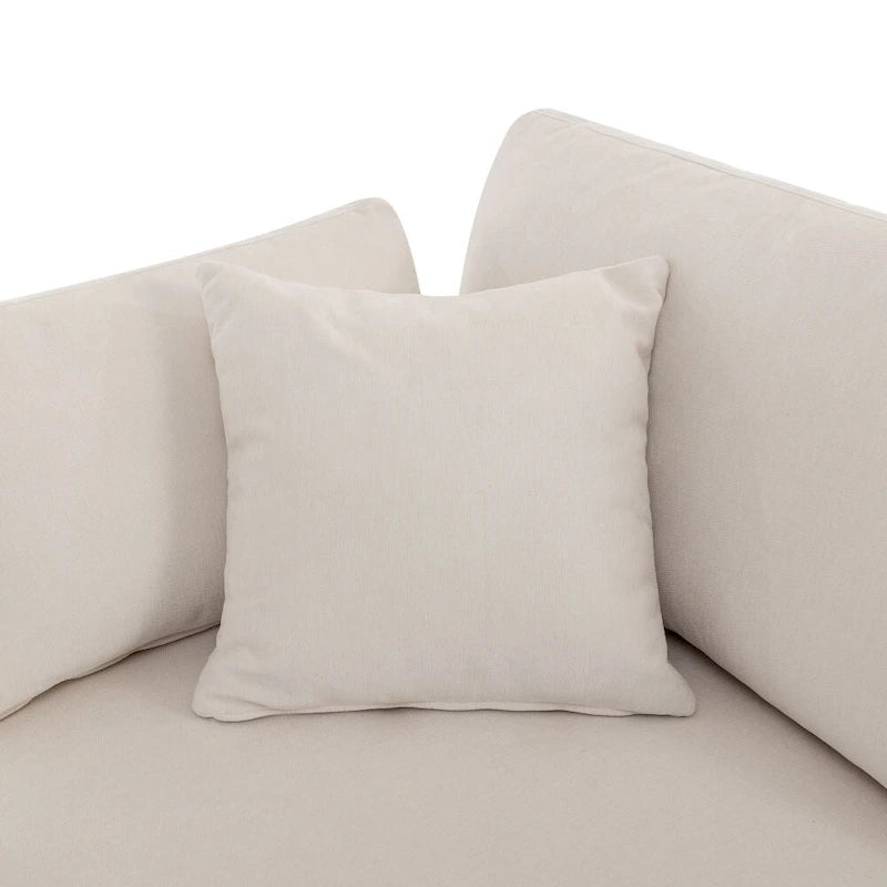 Grand canapé d'angle moderne en U, avec poufs amovibles pour salon