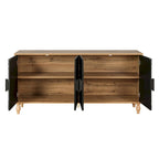 Meuble de rangement avec porte à motif symétrique sculpté