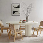 Caspian 72 Oval Concrete Dining Table