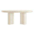 Table à manger ovale en béton Caspian 72