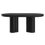 Table à manger ovale en béton Caspian 72