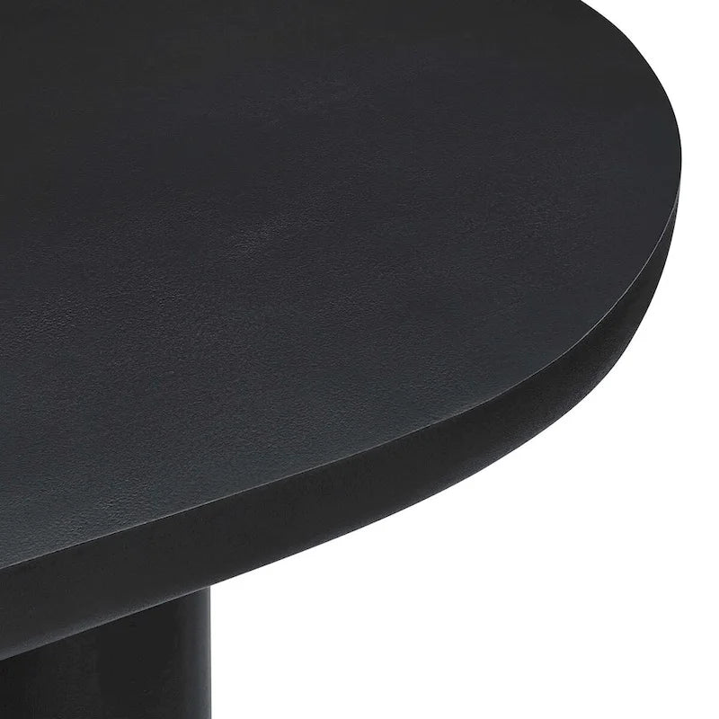Table à manger ovale en béton Caspian 72