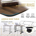 Table d'appoint en bois avec plateau anti-rayures