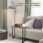 Table d'appoint en bois avec plateau anti-rayures