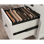Bureau d'angle Cottage Road blanc A2