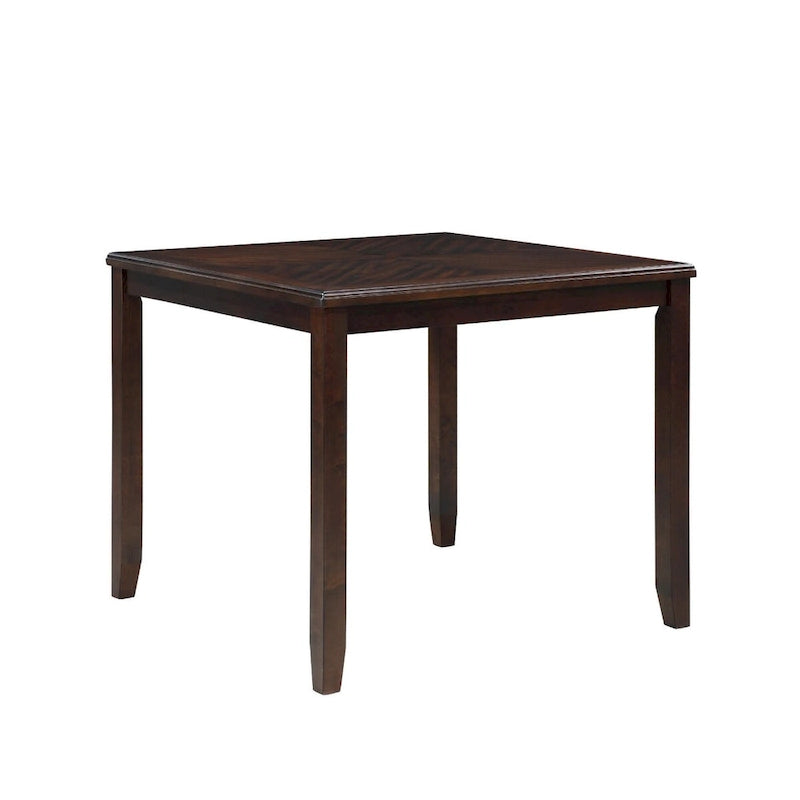 Ensemble table de comptoir 5 pièces Gary 42 pouces, brun cerise