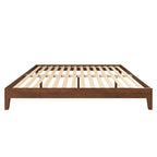 Lit Plateforme King Moderne et Élégant en Bois