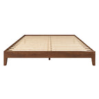 Lit Plateforme King Moderne et Élégant en Bois
