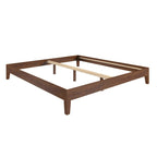 Lit Plateforme King Moderne et Élégant en Bois