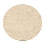 Table ronde sur pied 39 po, aspect naturel vieilli