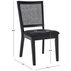 SAFAVIEH Home Margo Chaise de salle à manger 19 pouces [ENSEMBLE de 2]. - 20Lx23Px37H